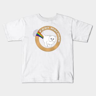 Fart Machine - Funny Cat Rainbow Kids T-Shirt